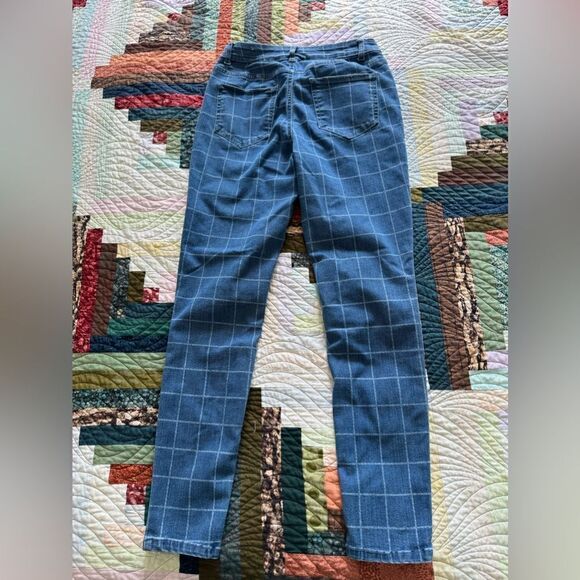 Roebuck & Co Checked Denim Straight Leg Jeans Size 6 - Picture 6 of 6
